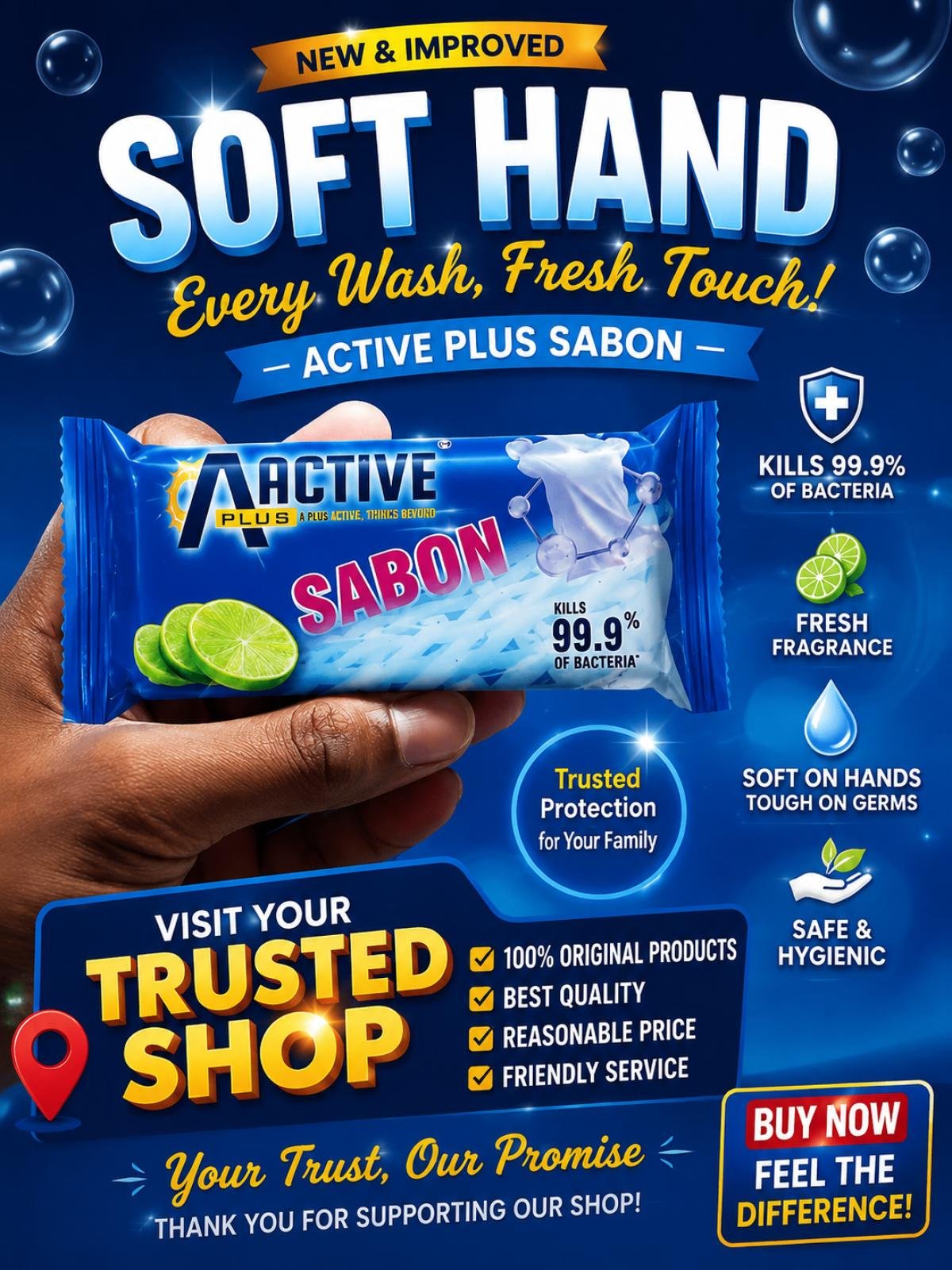 Active DETERGENT CAKE
