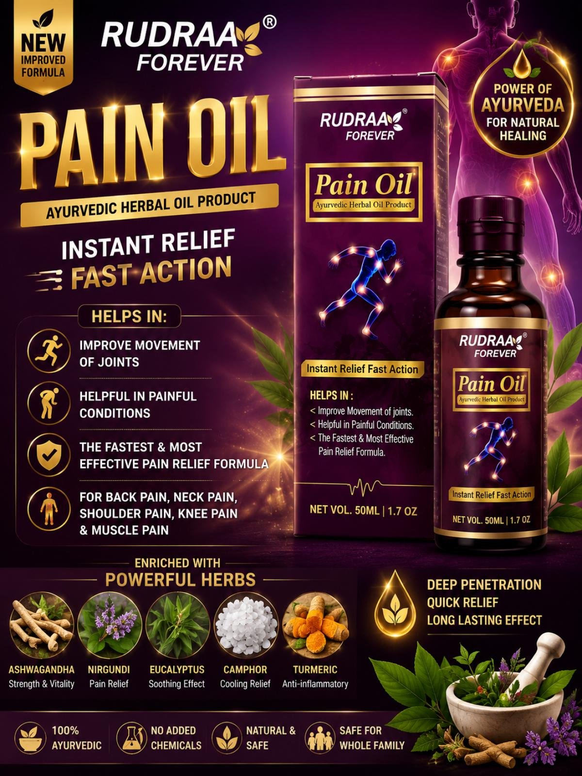 Pain relief oil (50ml)